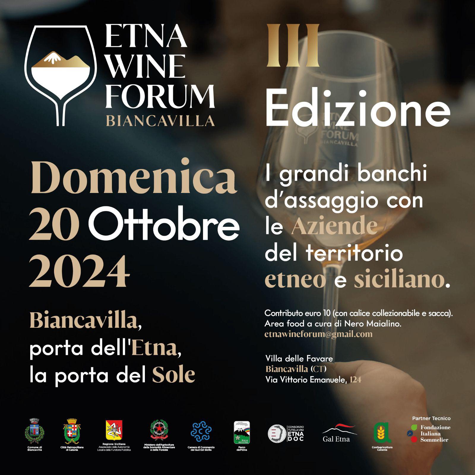 ETA WINE FORUM - III Edizione - Domenica 20 Ottobre 2024