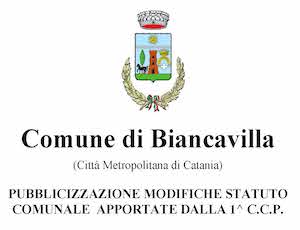Avviso: Modifiche apportate allo Statuto Comunale 